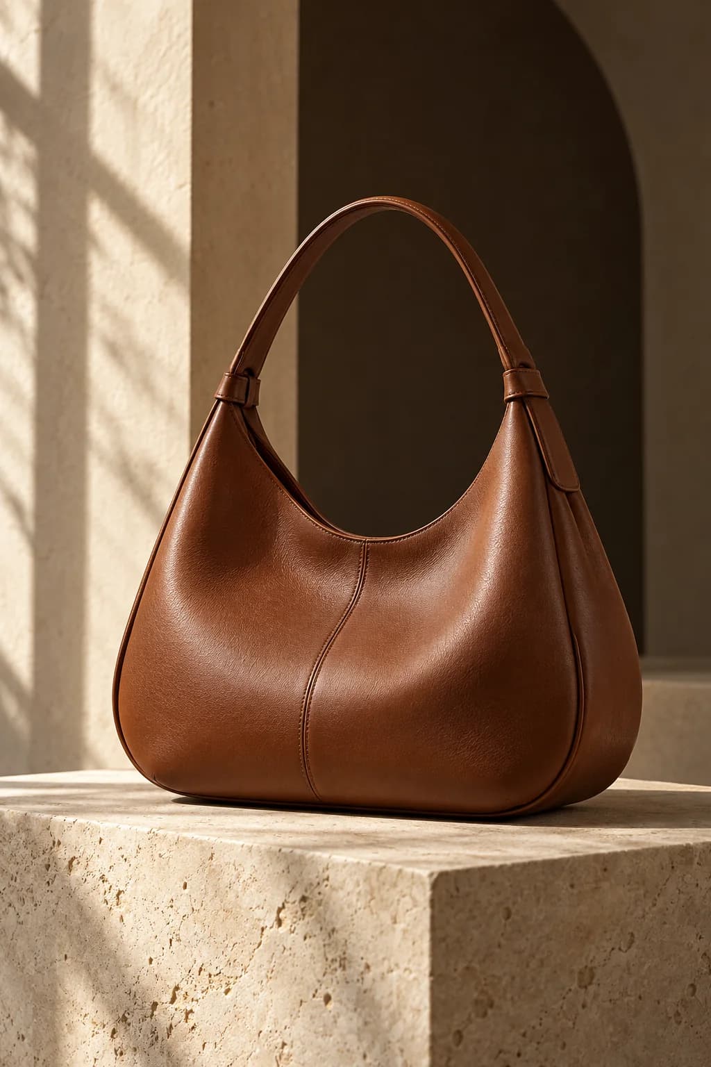 Arc Leather Shoulder Bag