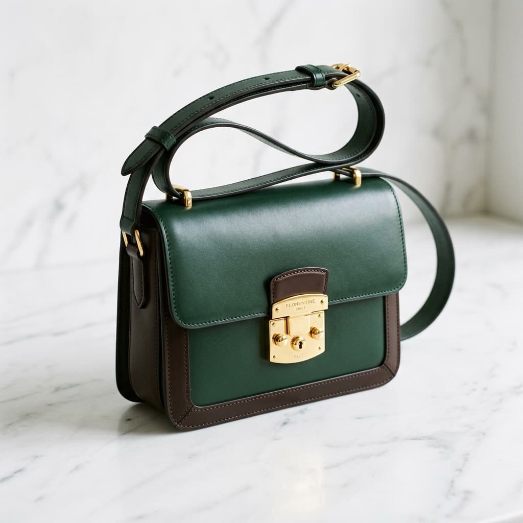 Palazzo Lock Box Crossbody Bag